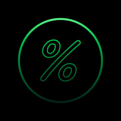 Percentages nolan icon. Simple thin line, outline vector of bank icons for ui and ux, website or mobile application
