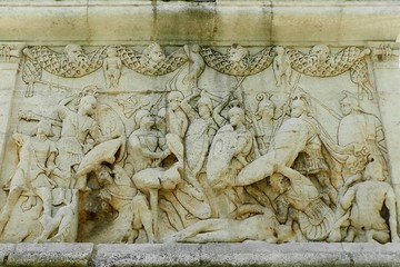 St. Remy, France, Mausoleum of the Julii, Detail