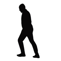 a man body silhouette vector