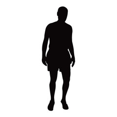 a man body silhouette vector