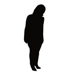 a woman body silhouette vector