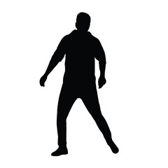 a man body silhouette vector