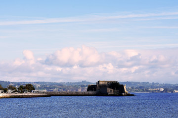 Obraz premium San Anton Castle in La Coruña, Galicia. Spain. Europe. October 8, 2019 