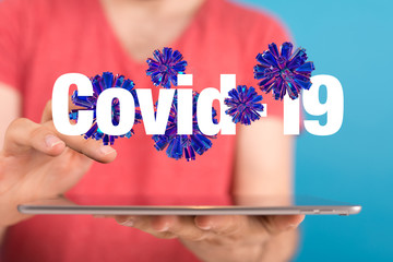 epidemic coronavirus 2019-nCoV 3d (2019-nCoV). .