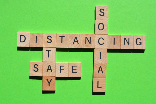 Social Distancing, Stay Safe crossword - Powered by Adobe