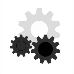 Mechanism icon vector Gear Sign