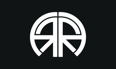 A , R , AR , RA letter logo design and monogram logo