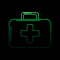 First aid bag nolan icon. Simple thin line, outline vector of fireman icons for ui and ux, website or mobile application