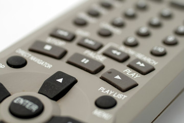 Remote control on a white background