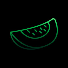 Melon nolan icon. Simple thin line, outline vector of fruit icons for ui and ux, website or mobile application
