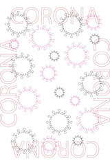 Corona Virus. Infection Desease.vector of corona virus in wuhan,corona infection. 2019-nvoc virus.corona microbe.