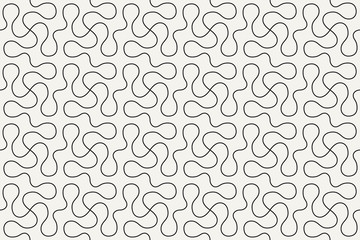 Geometric seamless pattern. Vector background with abstract line texture. Neutral monochrome wallpaper, black white simple light linear ornament for wrapping paper, textile. Decorative design element