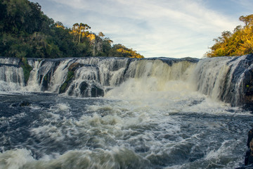 Landscape of a waterfall in Cambará - Rio Grande do Sul - Brazil	