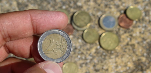 Monete in euro - ricchezza