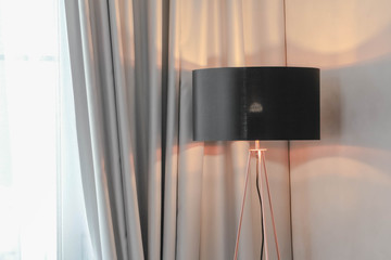 beautiful floor lamp in a modern style