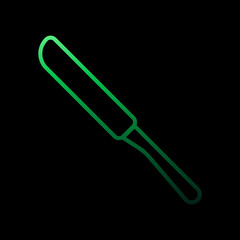 Table-knife outline nolan icon. Simple thin line, outline vector of restaurant icons for ui and ux, website or mobile application