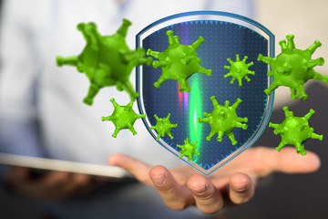Coronavirus abstract background. protection Genetics Bacteriological Microorganism..