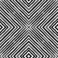 Black and white Geometric Watercolor. Cool Seamles