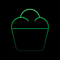 Cake outline nolan icon. Simple thin line, outline vector of restaurant icons for ui and ux, website or mobile application