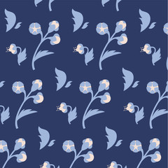 Vector floral seamless pattern