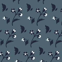 Vector floral seamless pattern