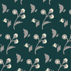 Vector floral seamless pattern