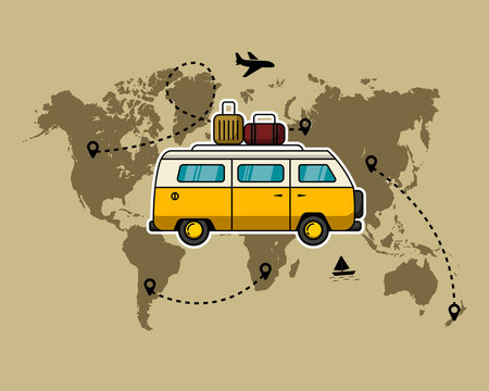 combi traveling around the world