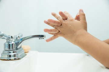 correct hand washing to prevent covid-19 or flu
