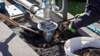 Boher Tiefbau Bohren Schotter Sand Gewinde Industrie Bohrmaschine