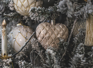 christmas decoration on a background