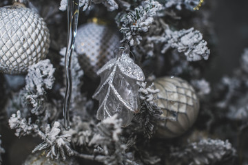 christmas decoration on tree