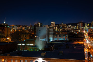 Fototapeta premium At Night In Montreal, Canada