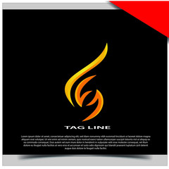 Abstract, modern letter decorative font with gradient and solid. Decorative monogram alphabet