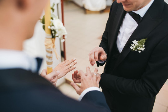  The bride and groom on their wedding day