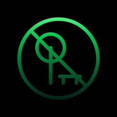 prohibition to walk nolan icon. Simple thin line, outline vector of Ban icons for ui and ux, website or mobile application