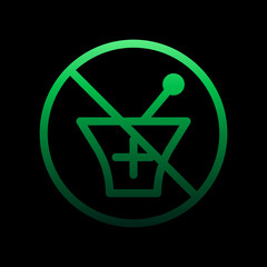 ban nolan icon. Simple thin line, outline vector of Ban icons for ui and ux, website or mobile application