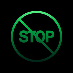 ban nolan icon. Simple thin line, outline vector of Ban icons for ui and ux, website or mobile application
