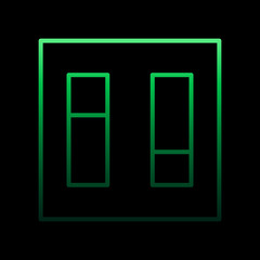 electricity, light switch nolan icon. Simple thin line, outline vector of electricity icons for ui and ux, website or mobile application