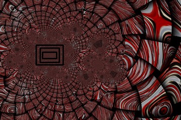 Abstraction in color with various forms  