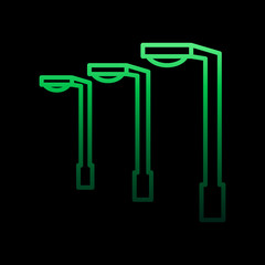 electricity, street light nolan icon. Simple thin line, outline vector of electricity icons for ui and ux, website or mobile application