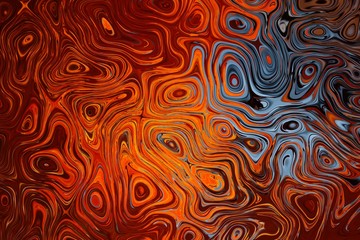 Fototapeta premium Abstraction in color with various forms 