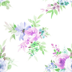 Obraz na płótnie Canvas Watercolor flowers