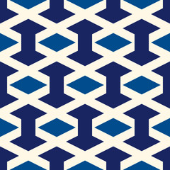 Geometric seamless pattern. Minimal style surface print. Arrows, diamonds motif ornament. Simple geo shapes background