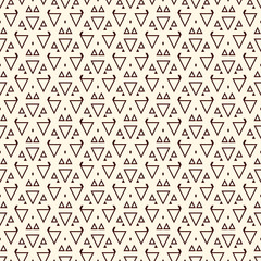 Ethnic, tribal seamless surface pattern. Native americans style background. Repeated geometric figures motif. Contemporary abstract wallpaper. Boho chic digital paper, textile print. Vector art