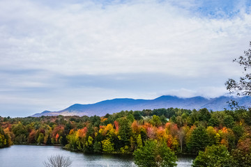Fototapeta premium Mountain View Fall in Vermont