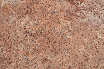 Cement on rusty metal for background