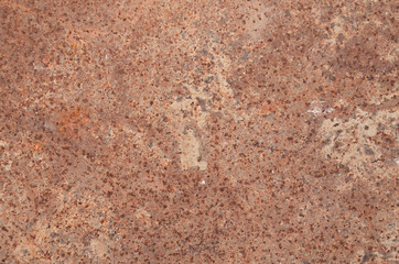 Cement on rusty metal for background