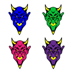Devil Head Collection Art