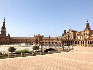 Fototapeta na wymiar Plaza de Espana, Seville 