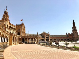 Fototapeta na wymiar Plaza de Espana, Seville 